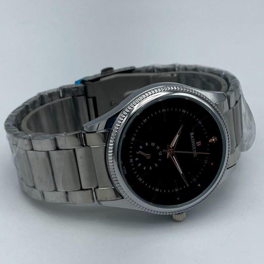 Stainless Steel black luxury watch