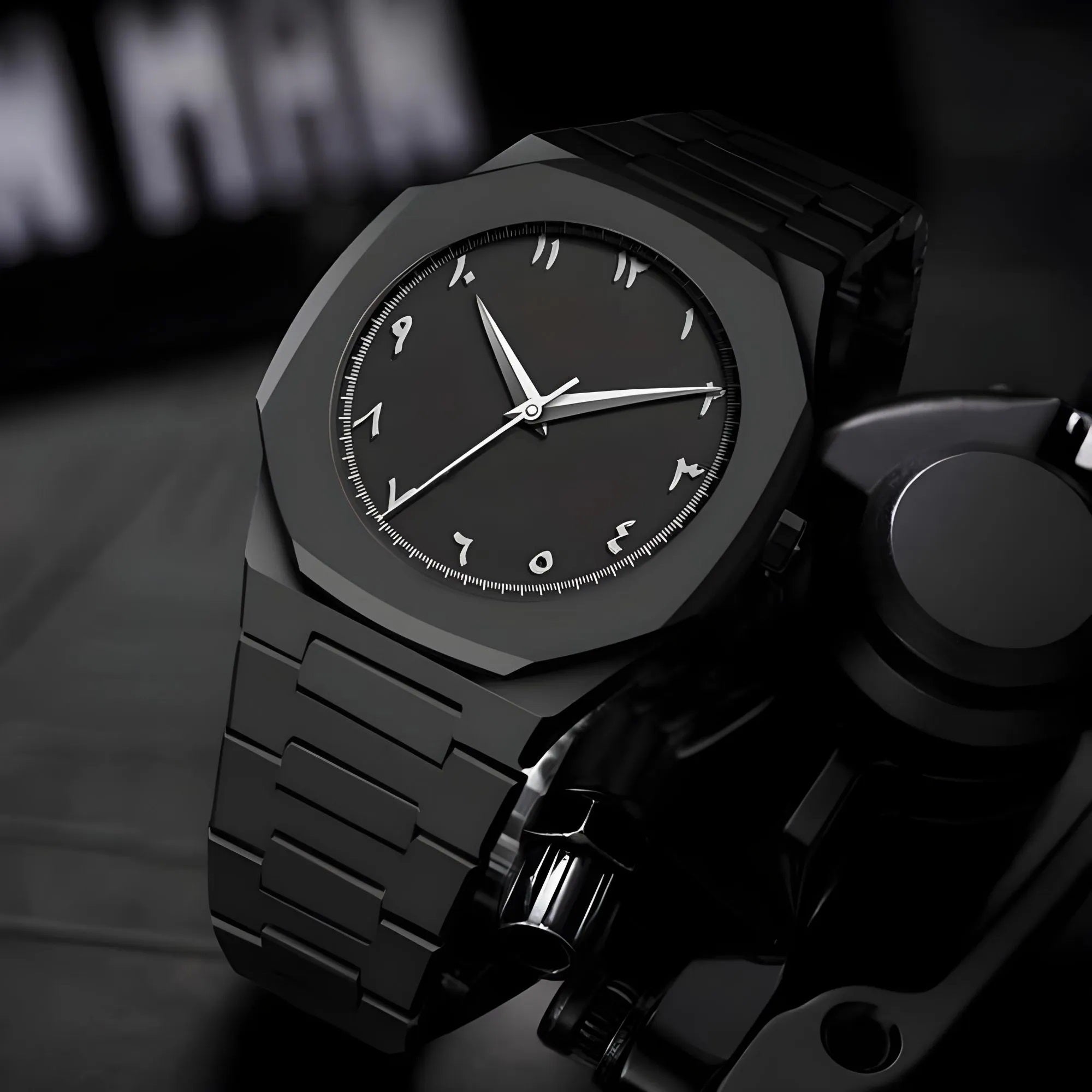Arabic Aura Watch 2025 - Black Modern Creative.